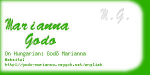 marianna godo business card